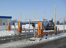 Въезд на парковку аэропорта Минводы